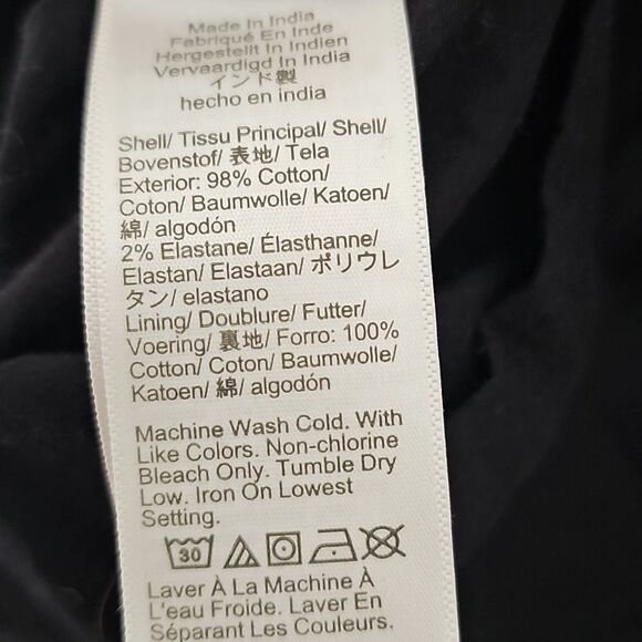 J.crew 8 Black Poplin Cotton Sleeveless Tiered Dress with pockets - Picture 7 of 10